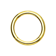 Micro segment ring gold-plated with titanium layer