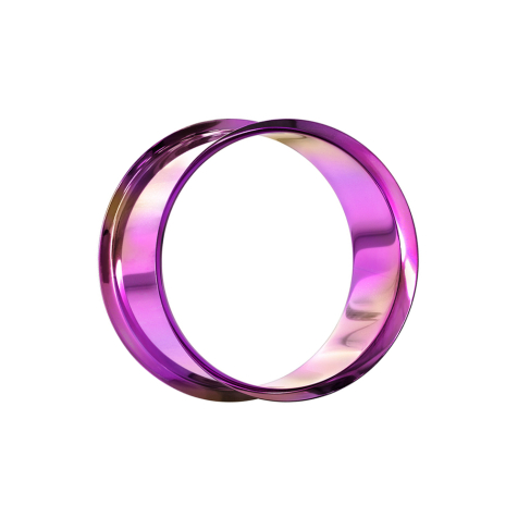Flared tunnel with titanium coating purple