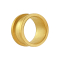 Flesh Tunnel vergoldet matt