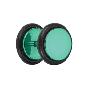 Fake Plug grün mit O-Ring und Titanium Beschichtung