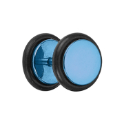 Fake plug light blue with O-ring and titanium coating