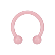 Circular Barbell Supernova pastel pink with ball