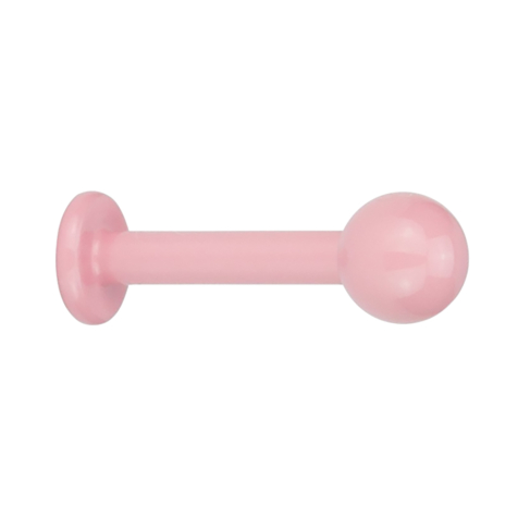 Labret Supernova rose pastel avec boule