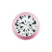 Micro boule Supernova rose pastel avec Swarovski...