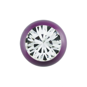 Micro Kugel Supernova pastellviolett mit Swarovski silber