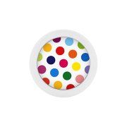 Micro ball Supernova Pure White with polka dots...