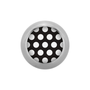 Micro Kugel Supernova High Polished mit Polka Dots...
