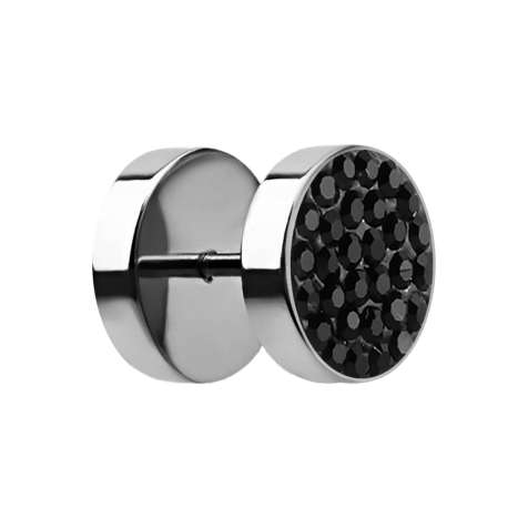Fake Plug avec cristal noir