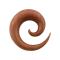 Spirale dextension en bois de sawo