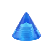 Micro Cone bleu foncé transparent