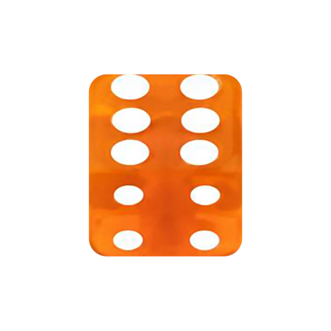 Micro cube orange transparent