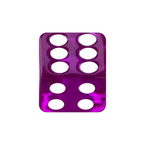 Micro cube violet transparent