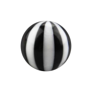 Micro Kugel mit Twistet schwarz