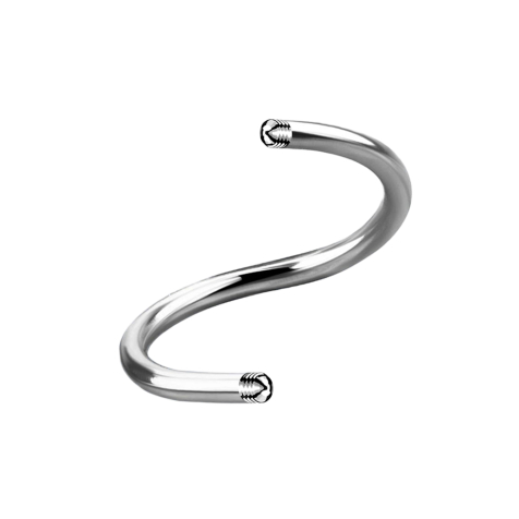 Micro spiral rod silver