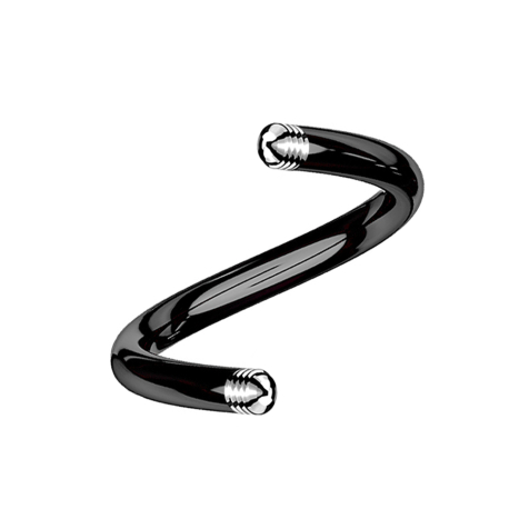 Micro spiral rod black