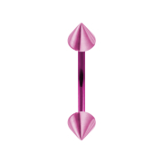 Micro banane rose avec deux cônes