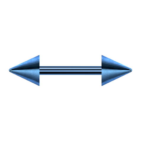 Barbell dunkelblau mit zwei Cones