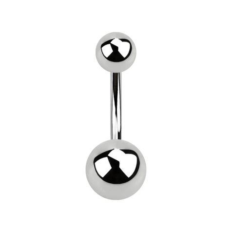 Banane argentée avec deux boules