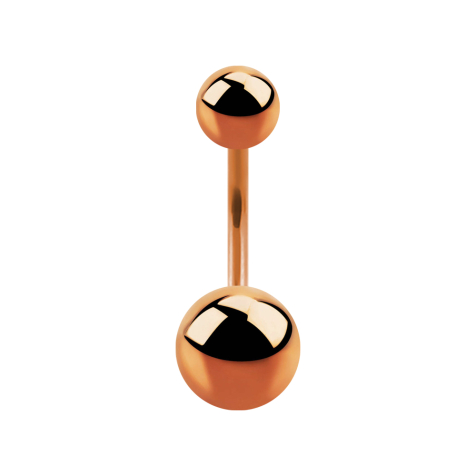 Micro Banane rosegold mit zwei Kugeln