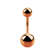 Micro Banane rosegold mit zwei Kugeln