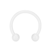 Micro Circular Barbell Supernova Pure White mit Kugel