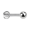 Micro labret silver with ball