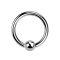 Ball closure ring, silver