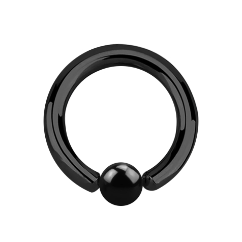 Ball Closure Ring schwarz mit Titanium Schicht