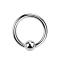 Micro Ball Closure Ring silver