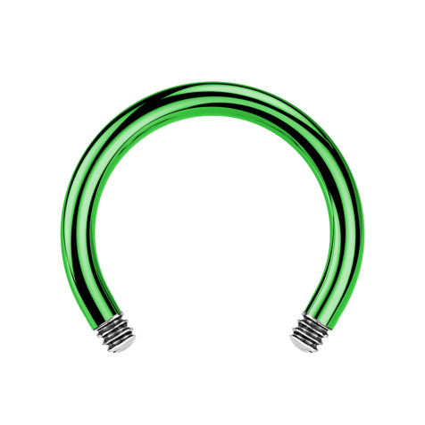 Asta micro circolare per bilancieri verde