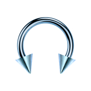 Bilanciere circolare azzurro con due coni