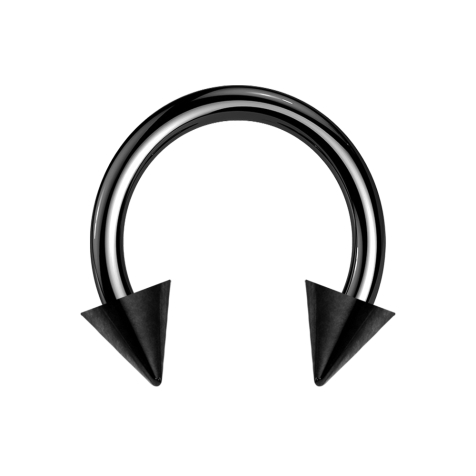 Circular Barbell noir avec deux cônes