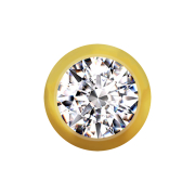 Boule dorée avec cristal argenté