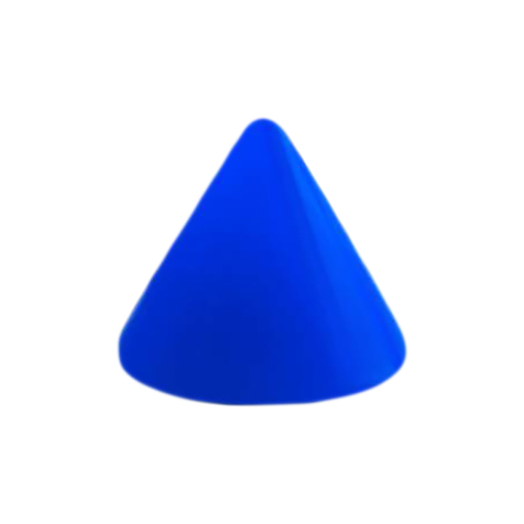 Micro Cone Neon bleu foncé
