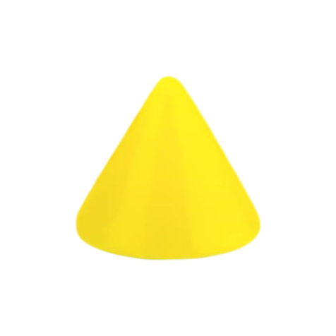 Micro Cone Néon jaune