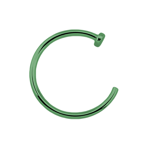 Anneau de nez ouvert vert