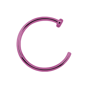 Anneau de nez ouvert violet