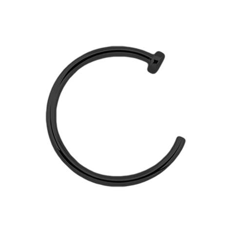 Anello nasale aperto nero