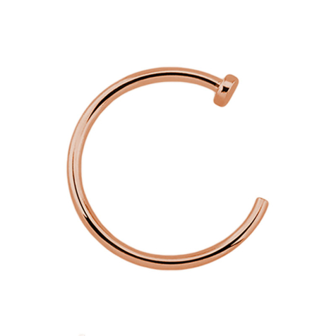 Anneau de nez ouvert or rose