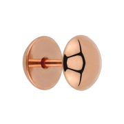 Fake Plug demi-sphère rose doré