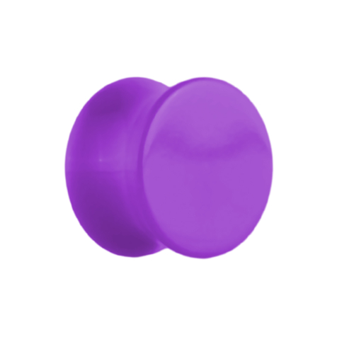 Flared plug purple