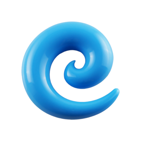 Dehnspirale hellblau