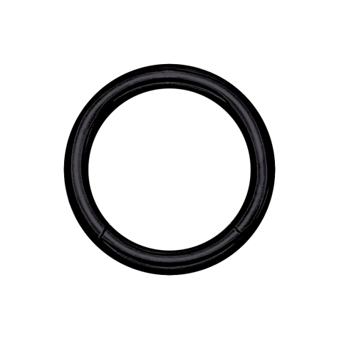 Anello a segmenti nero con strato di titanio