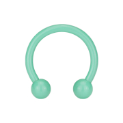 Micro Circular Barbell Supernova vert pastel avec boule