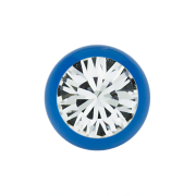 Micro Kugel Supernova dunkelblau mit Swarovski silber