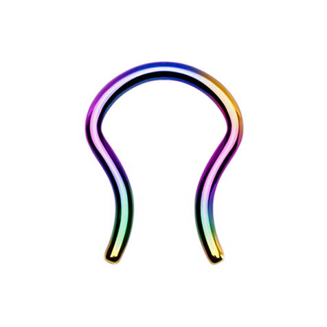 Anello del setto colorato con rivestimento in titanio