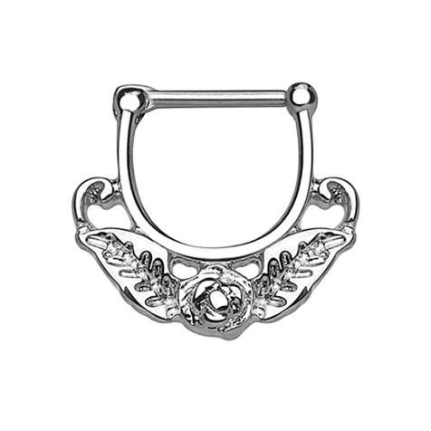 Septum wreath with rose