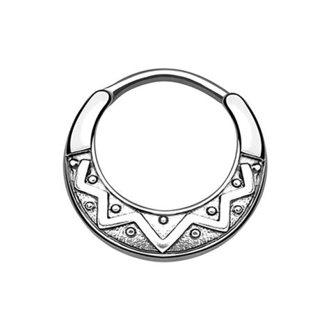 Ventaglio tribale Septum argento