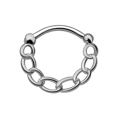 Catena da setto argento scuro