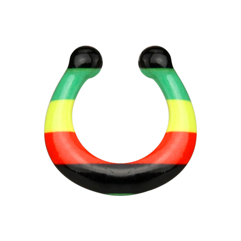 Fake Septum mit Rastamuster